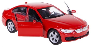 BMW 335I MODEL METALOWY WELLY 1:34/39 CZERWONY
