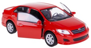 TOYOTA COROLLA MODEL METALOWY WELLY 1:34-39 CZERWONY