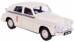 WARSZAWA M-20 TAXI M.P.T MODEL METAL PRL 1:43 KREM
