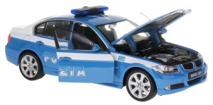 BMW 330I POLIZIA METALOWY MODEL WELLY 1:24 POLICJA