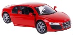 AUDI R8 V10 MODEL METALOWY WELLY 1:34/39 CZERWONY