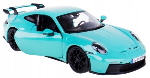 PORSCHE 911 GT3 MODEL METAL BBURAGO 1:24 ZIELONY