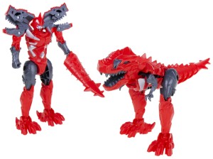ROBOT DINO 2W1 WOJOWNIK GRIMLOCK TYRANOZAUR HARD CZERWONY