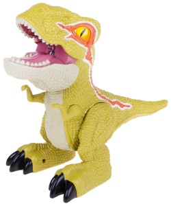 VELOCIRAPTOR DINOZAUR 17 CM RYCZY PUSZCZA PARĘ ŚWIATŁO DŹWIĘK ZIELONY