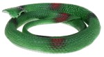 KOBRA WĄŻ GUMOWY ZABAWKA GUMOWA ZIELONY 65 CM
