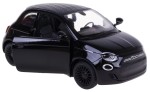 FIAT 500E MODEL METALOWY Z NAPĘDEM KINSMART 1:28 CZARNY