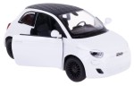 FIAT 500E MODEL METALOWY Z NAPĘDEM KINSMART 1:28 BIAŁY