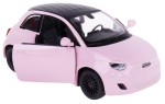 FIAT 500E MODEL METALOWY Z NAPĘDEM KINSMART 1:28 RÓŻOWY