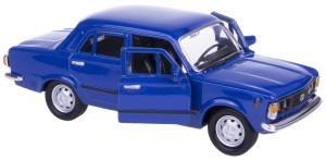 FIAT 125P METALOWY MODEL WELLY 1:34/39 NIEBIESKI 