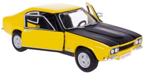 FORD CAPRI RS2600 1970 MODEL METALOWY BBURAGO 1:32 ŻÓŁTY