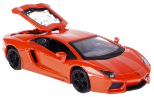 LAMBORGHINI AVENTADOR COUPE MODEL METALOWY BBURAGO 1:32 POMARANCZOWY