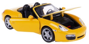 PORSCHE BOXSTER S MODEL METALOWY WELLY 1:24 ŻÓŁTY