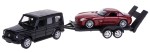 MERCEDES-BENZ G-CLASS + MERCEDES-BENZ SLS AMG + LAWETA MODELE METAL WELLY