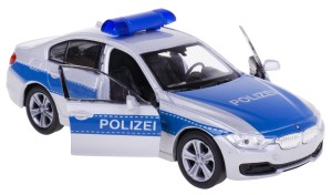 BMW 335I POLICJA MODEL METALOWY WELLY 1:34/39 