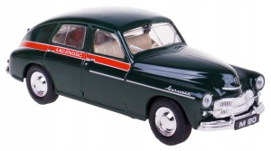 WARSZAWA M-20 ''ŁĄCZNOŚĆ'' MODEL METALOWY KOLEKCJA PRL 1:43 ZIELONY