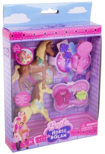 ZESTAW DWA KONIKI 7 CM FIGURKI Z AKCESORIAMI