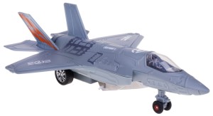 SAMOLOT WOJSKOWY F-35 1:72 MYŚLIWIEC 21 CM NAPĘD ŚWIATŁO DŹWIĘK SZARY