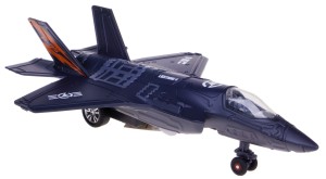 SAMOLOT WOJSKOWY F-35 1:72 MYŚLIWIEC 21 CM NAPĘD ŚWIATŁO DŹWIĘK CZARNY