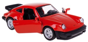 PORSCHE 911 930 TURBO 3,3 MODEL METALOWY RMZ 1:32/39 CZERWONY
