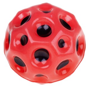 PIŁKA MOCNO ODBIJAJĄCA 7 CM MIĘKKA SKOCZNA CZERWONA