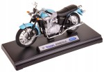 TRIUMPH BONNEVILLE `02 MODEL METAL WELLY MOTOR 1:18 NIEBIESKI