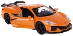 CHEVROLET CORVETTE Z06 2023 MODEL METALOWY WELLY 1:34-39 POMARAŃCZOWY