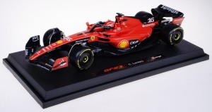 FERRARI SF-23 BOLID F1 MODEL METALOWY BBURAGO 1:18 #16 C.LECLERC