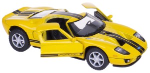 FORD GT 2006 MODEL METALOWY KINSMART SKALA 1:36 ŻÓŁTY 