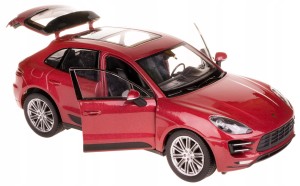 PORSCHE MACAN TURBO MODEL METAL WELLY 1:24 BORDOWY