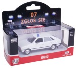 POLONEZ 1500 FSO ''07 ZGŁOŚ SIĘ'' BOREWICZ MODEL METALOWY PRL 1:43 BIAŁY