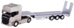 SCANIA V8 R730 CIĄGNIK TIR TRUCK LAWETA 1:64 MODEL METAL WELLY