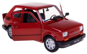 FIAT 126 p MODEL METALOWY WELLY 1:21 MALUCH BORDOWY