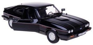 FORD CAPRI 1982 MODEL METALOWY BBURAGO 1:24 CZARNY 