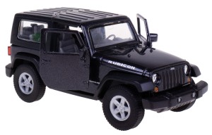 JEEP WRANGLER RUBICON MODEL METALOWY WELLY 1:34/39 CZARNY