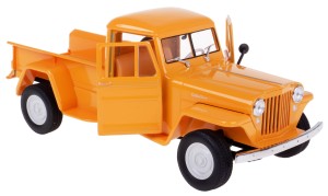 JEEP WILLYS PICKUP 1947 MODEL METALOWY WELLY 1:24 POMARAŃCZOWY