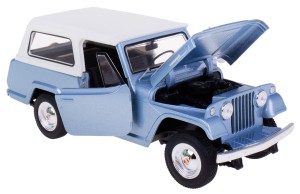 JEEP JEEPSTER COMMANDO STATION WAGON 1967 MODEL METALOWY WELLY 1:24 BŁĘKIT