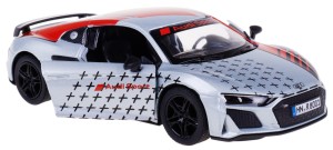 AUDI R8 COUPE 2020 MODEL METALOWY KINSMART 1:36 SREBRNY