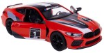 BMW M8 COMPETITION COUPE MODEL METALOWY KINSMART 1:38 CZERWONY
