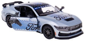 2024 FORD MUSTANG DARK HORSE MODEL METALOWY KINSMART 1:38 SREBRNY