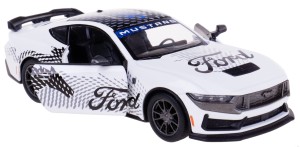 2024 FORD MUSTANG DARK HORSE MODEL METALOWY KINSMART 1:38 BIAŁY