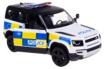 LAND ROVER DEFENDER 90 POLICJA MODEL METALOWY KINSMART 1:36