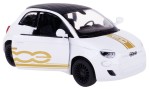 FIAT 500E LIVERY EDITION MODEL METALOWY Z NAPĘDEM KINSMART 1:28 BIAŁY