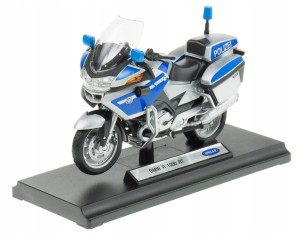 BMW R1200 RT POLICE METALOWY MODEL WELLY 1:18 niebieski