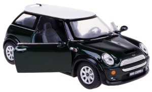 MINI COOPER S MODEL METALOWY KINSMART 1:28 ZIELONY