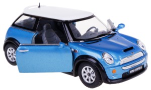 MINI COOPER S MODEL METALOWY KINSMART 1:28 NIEBIESKI