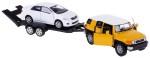 TOYOTA FJ CRUISER + TOYOTA COROLLA + LAWETA MODELE METAL WELLY 1:34-39