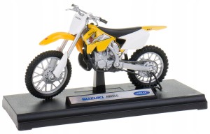 SUZUKI RM250 MODEL METAL-PLASTIK WELLY MOTOR 1:18 CROSS