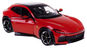 FERRARI PUROSANGUE MODEL METALOWY BBURAGO 1:24 CZERWONY