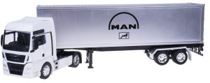 TIR MAN TGX XXL METALOWY CIĄGNIK NACZEPA MODEL WELLY 1:32