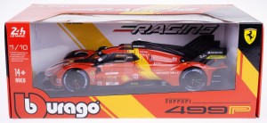 FERRARI 499P 24 LE MANS MODEL METALOWY BBURAGO 1:18 #51 HYPERCAR